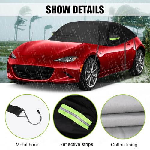 Image of Car Cover fit for Mazda MX-5 Miata MK4 ND 2015-2026, Half Garage Cover