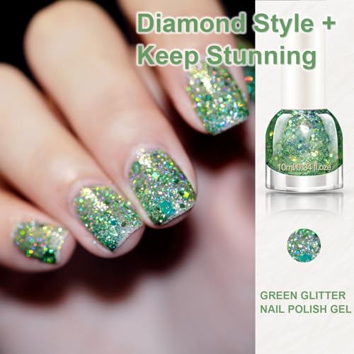 Esmalte de uñas con brillo holográfico NovaCharm 10ML miniatura 4