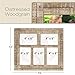 EXCELLO GLOBAL PRODUCTS Collage Picture Frames from Rustic Distressed Wood: Holds Five 4x6 Photos: - EGP-HD-0025