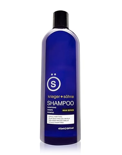 Champú para hombres con estimulante para cabello para todos tipos de cabello botella de 16onzas