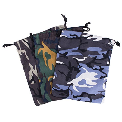 Super Z Outlet Camouflage Drawstring Travel Bags Pouch Sacks for Party Favors, Outdoor Camping Picnics, Hiking 8