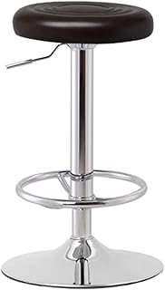 Stołki barowe, bez oparcia obrotowy taboret barowy krzesło barowe dom dzikie krzesło barowe podest krzesło barowe wysoki taboret obrotowy bezpieczny drążek gazowy WEIYV (kolor: Kawa kolor koło, rozmiar: 60-80 cm)