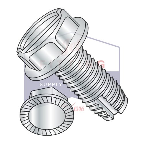 1024 x 3/8" Type 1 Thread Cutting Screws/Slotted/Hex Washer Head/Steel