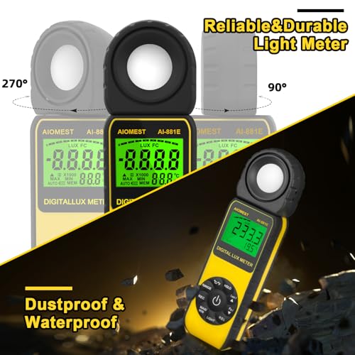 Illuminance meter light précis pour éviter le manque de lumière
