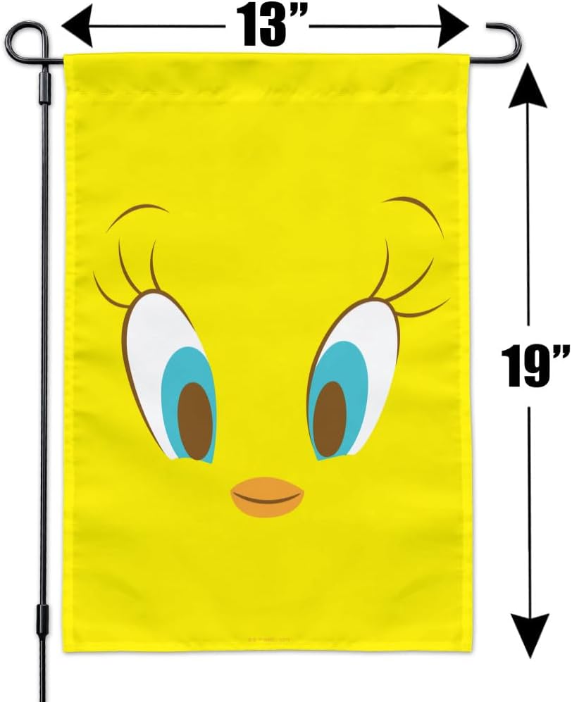 Looney Tunes Tweety Face Garden Yard Flag