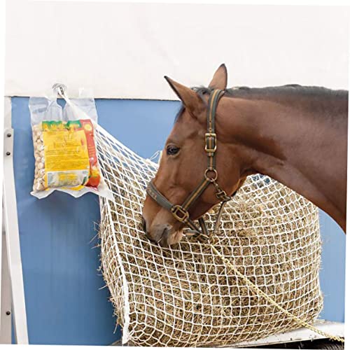 Yardwe Bunny Feeder Tote Insert Organizer Outdoor Hat Hay Feeder For Horses Full Day Hay Net Horses Hay Nets Horse Hay Net Farm Supplies Woven Storage Pouch Adjustable Hay Portable Hay #TOP4