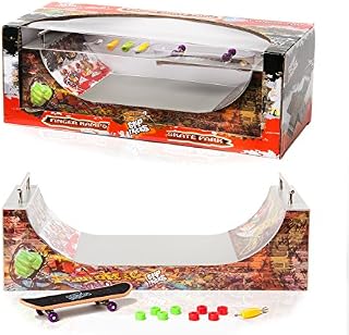 Grip & Tricks - RAMPS FINGER SKATE - HALFPIPE - Fingerboard - Cruiser Board : Dimensions: 28 X 12 X 10 cm