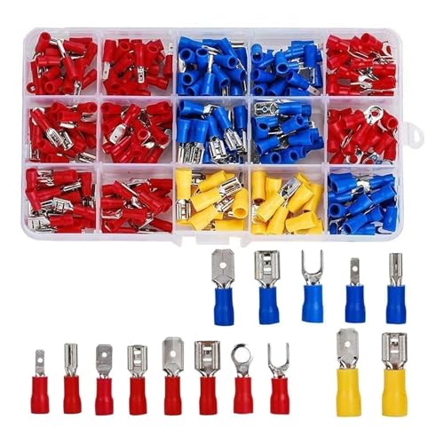 280PCS Insulated Wire Connectors, Male and Female Spade Terminal Connectors, Quick Disconnect - Crimp Terminals Connectors Kit