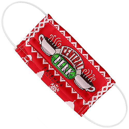 Popfunk Friends Central Perk Stitch 1-Ply Reusable Face Mask Covering with Adjustable Nose Wire, Unisex