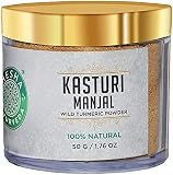 CROW PanihariShesha Ayurveda KASTURI MANJAL (Selvaggio/Muschio/Bianco Kasturi Curcuma Polvere) 100% Naturale dal Kerala