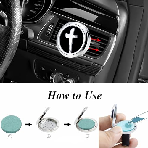 Image of AZNECK Car Diffuser Vent Clips Aromatherapy Essential Oil Car Diffuser Vent Clip10 Felt Pads Car Accessories for Women Gifts