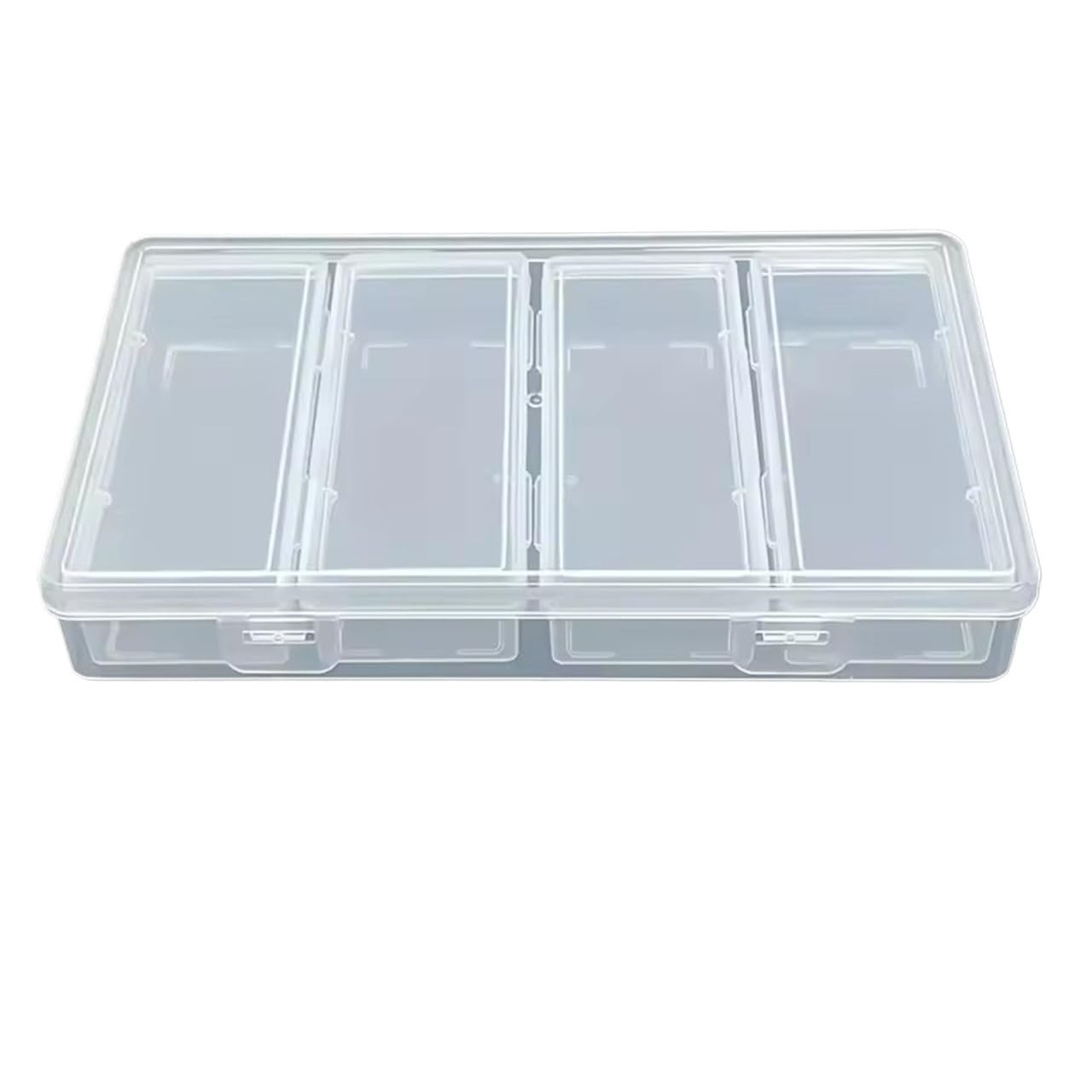 Bghyjkol 1Pc Drawer Organiser 4 Adjustable Dividers Clear Storage