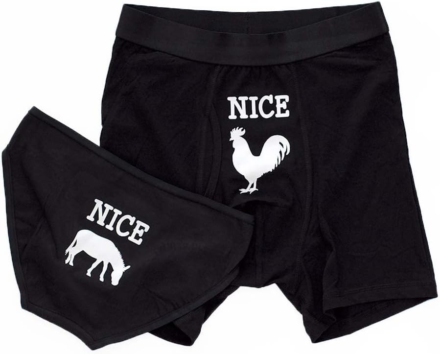 Couples Underwear Matching Set, His and Hers Underwear Set, Novelty Underwear, Set of 2