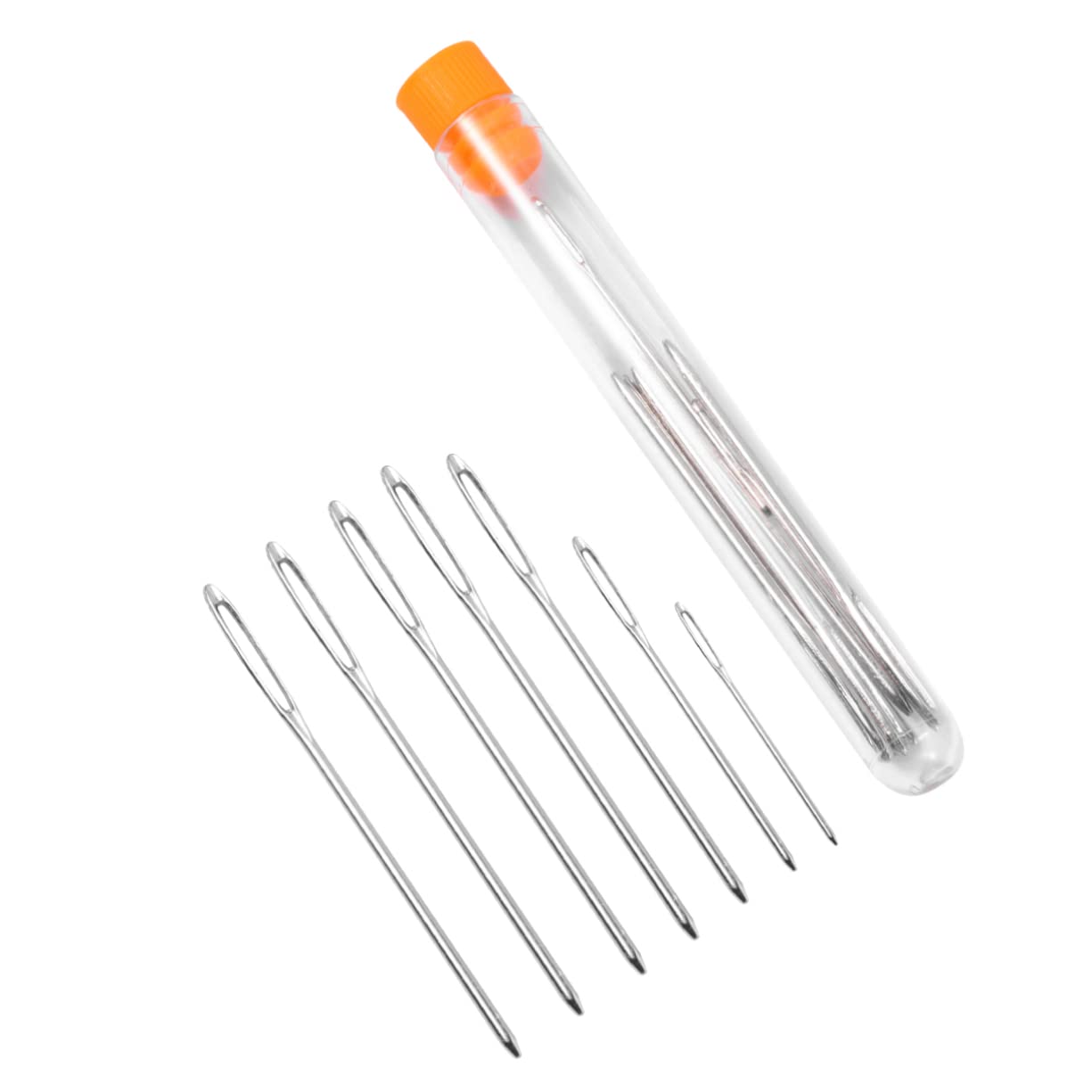 VILLCASE Giant Needles for Hand Sewing 36pcs Large Hole Embroidery Needles Set Sewing Storage Bottle