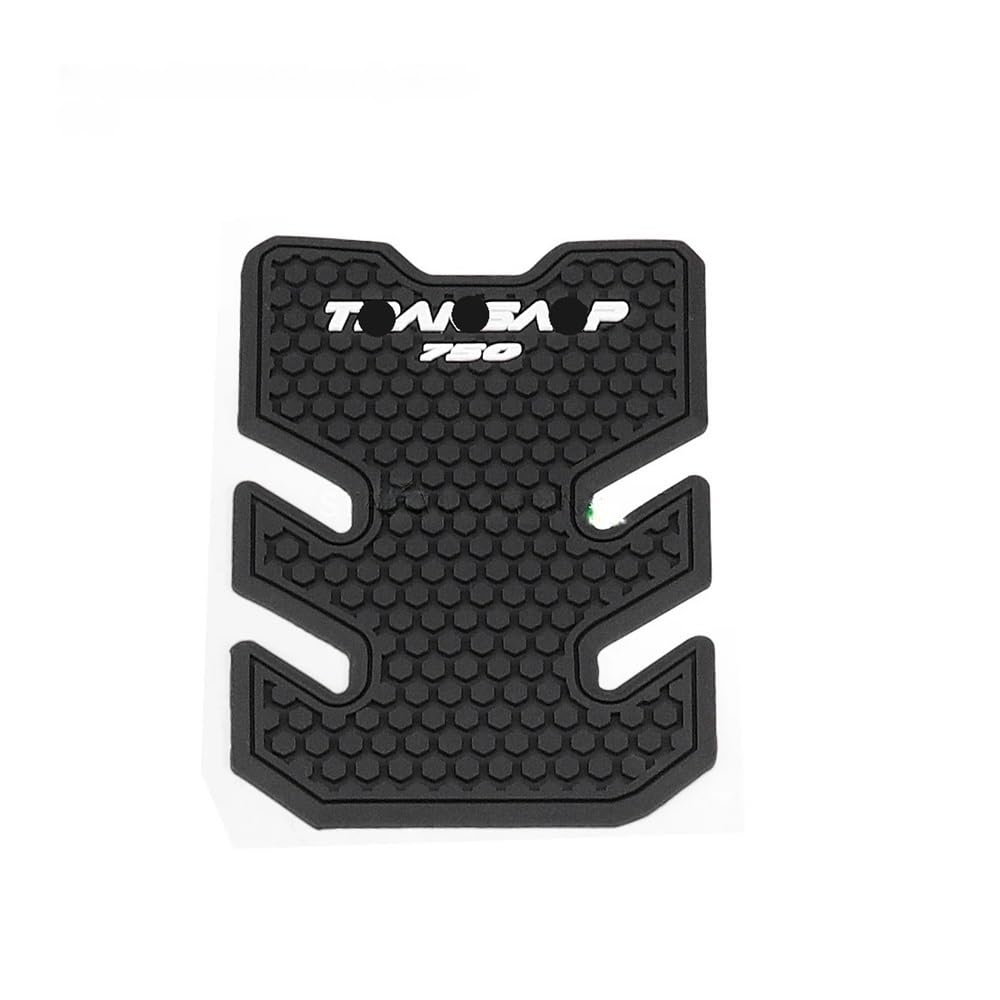 Protection de réservoir XL750 TransAlp 2025 en caoutchouc noir au design aérodynamique