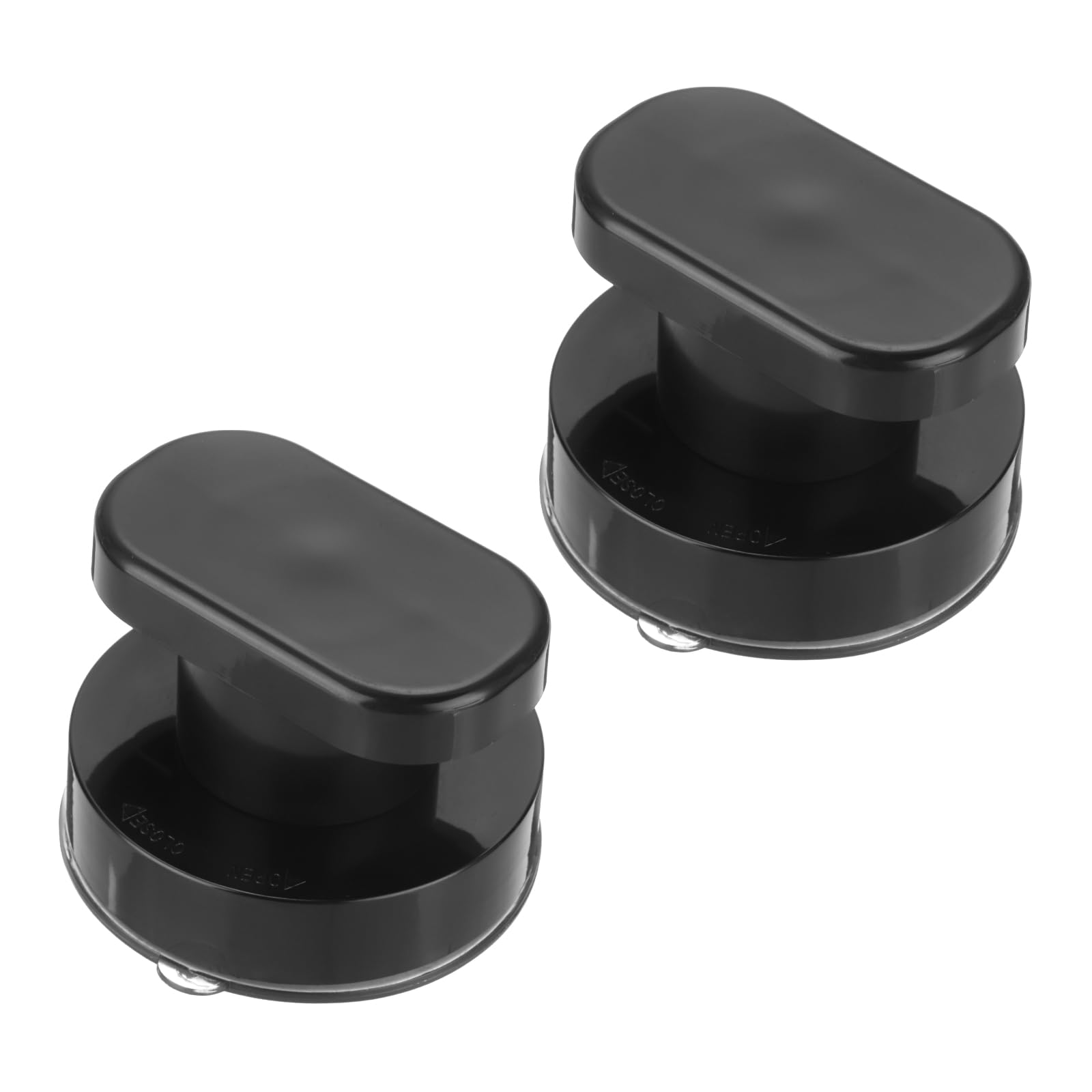 Poignée porte douche ventouse uxcell noire 62mm au design épuré moderne