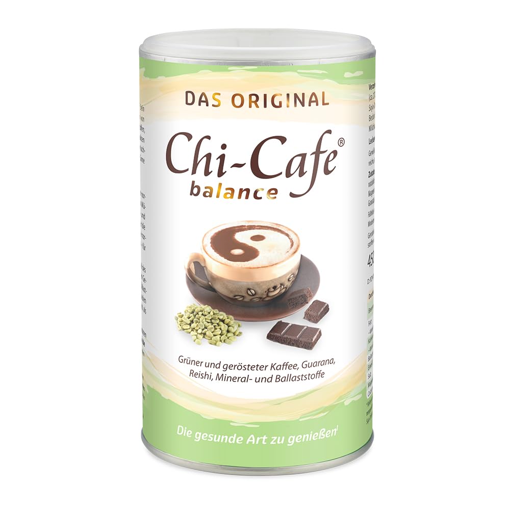 Chi-Cafe balance 450 g Dose 90 Tassen I veganer, löslicher Kaffee mit wertvollen Ballaststoffen, Calcium & Magnesium | gut für Darm und Verdauung* | der ideale Kaffeersatz |