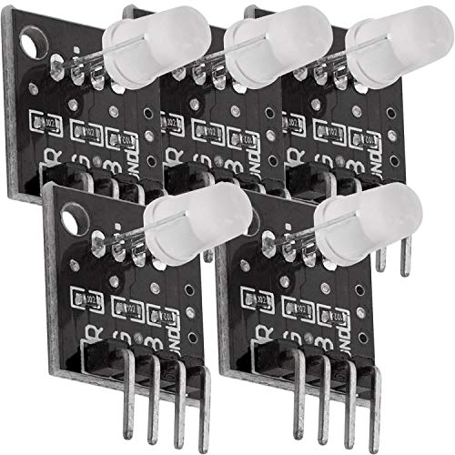 AZDelivery 5 x KY-016 FZ0455 Modulo LED RGB a 3 colori compatibile con Arduino incluso un E-Book!