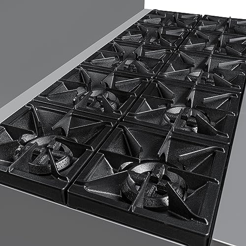 Koolmore KM-CR60-NG 60 Inch 10 Burner Commercial Natural Gas Range With Oven thumb #8