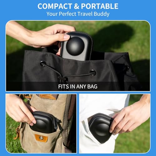 Image of VERTUS Carrying Case Storage Bag for DJI Osmo 360 Action Camera (Hard|Black)