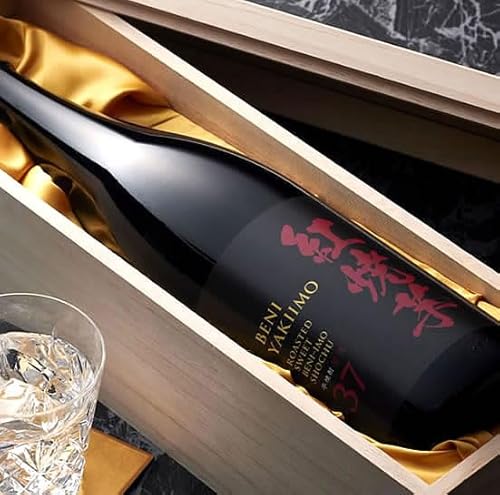 鹿児島酒造 紅焼き芋 焼き芋焼酎 黒瀬杜氏伝承仕込み 紅芋使用 特別限定品 37° 1800ML 木箱入