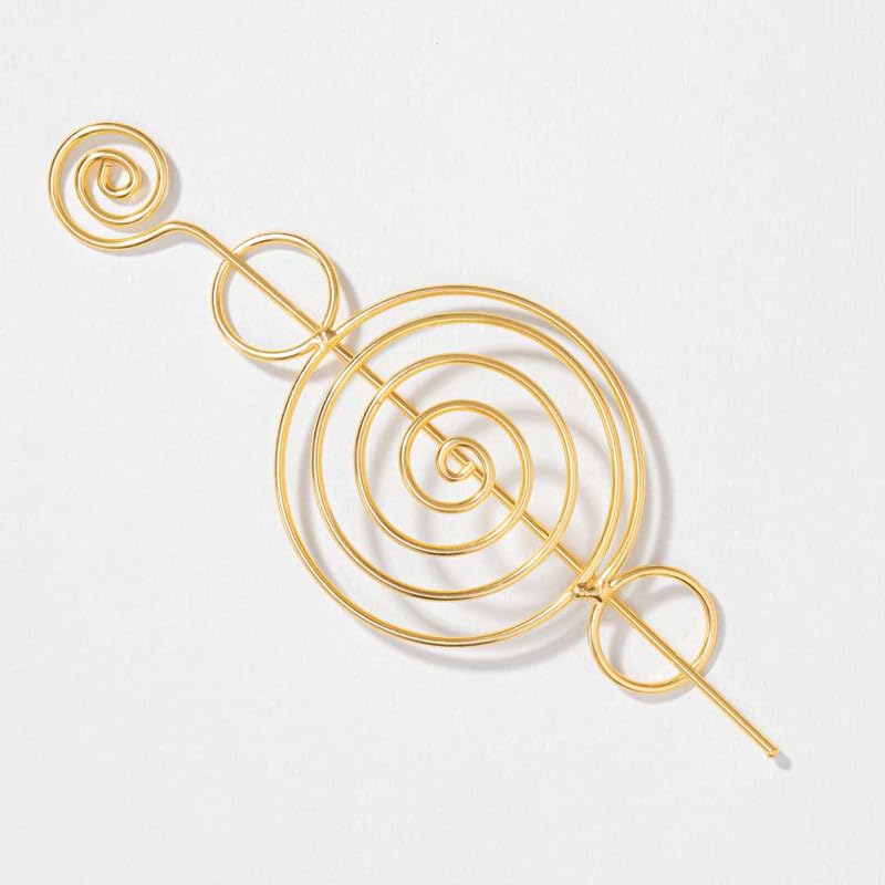 Image of Hair Drama Co. Coil Style Bun Holder with Stick | Womens Bun Holder Hair Slide Stick Hair Accessories | Traditional Hair Bun Accessories for Women
