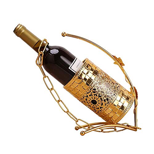 Soporte de vino para botella libre de pie color plata miniatura 1