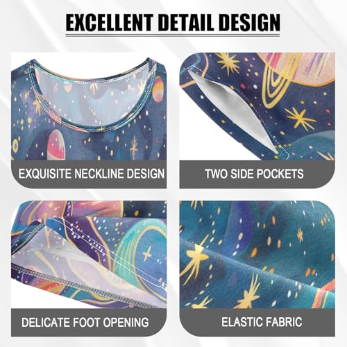 senya Short Sleeve Pajamas Sets Summer Cotton Sleepwear Art Nouveau Colourful Pas4