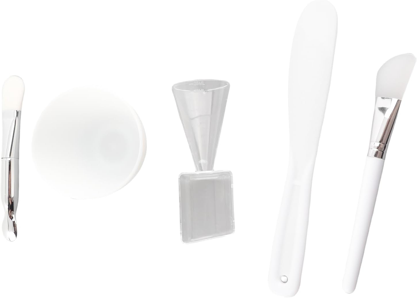 DIY Facial Mask Tool Set, Mask Mixing Bowl with Measuring Cup Spoon, Scraper, Silicone and Soft Brush, Mud Mask DIY Tool Kit for Skin Care