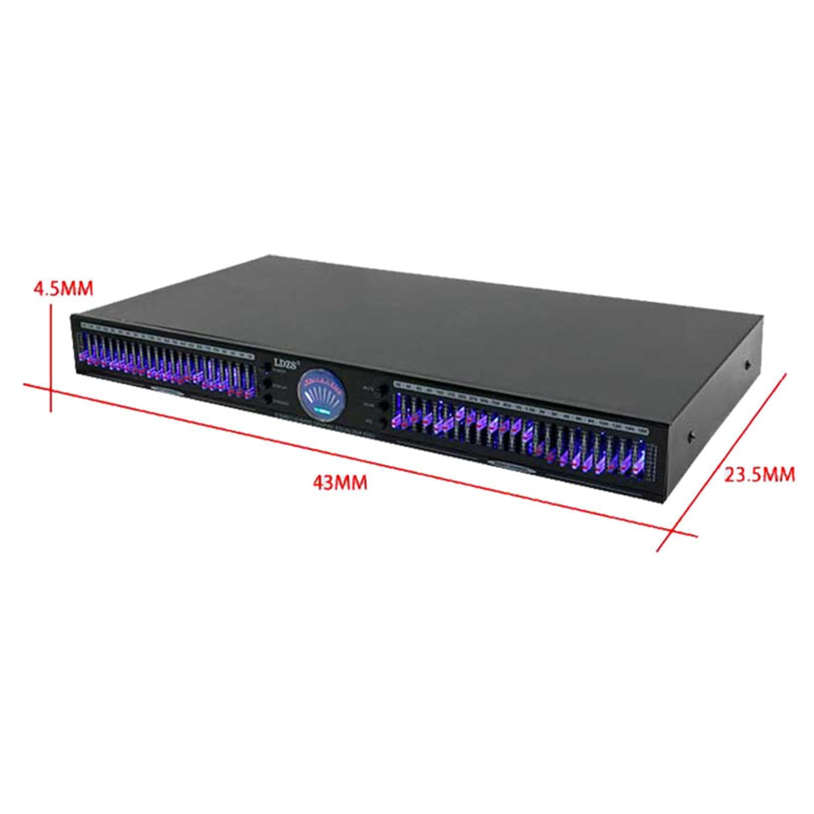 Égaliseur Audio 22 Bandes, Égaliseur Graphique Professionnel, avec 10 Effets Prédéfinis, Réduction Automatique Intelligente du Bruit, Réglage Indépendant des Basses/Moyennes/aigus