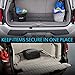 MICTUNING 2-Layer Heavy Duty SUV Truck Cargo Net, 44 x 15 Inch Universal Bed Net with Hooks, Adjustable Highly Elastic Storage Organizer Mesh Net Compatible for Pickup Truck SUV