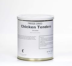 Freeze Dried Uncooked Chicken Tenders 25 Year Shelf Life 1 Gallon Can 18 Pieces