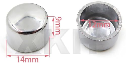 Miniatura 5 de XKH - Kit de vestido de tapa de perno Allen de 516  compatible con Harley Misc Hardware 10 piezas cromadas B075M8C7MN