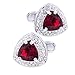 KFLK Red Stone and Crystal Cufflinks