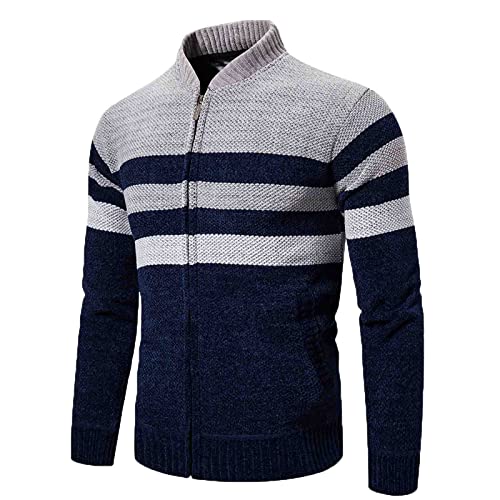 Manteau tricoté veste homme blanc pour les journées fraîches d'hiver