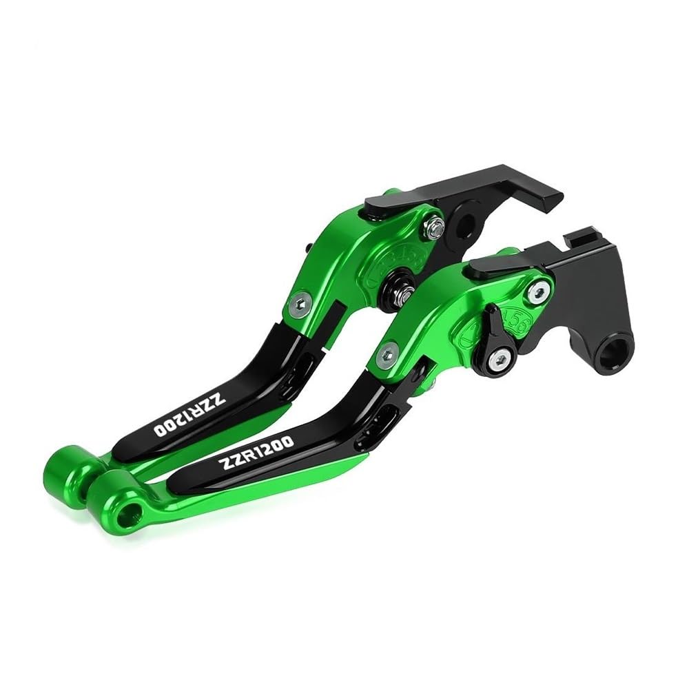 Levier embrayage Kawasaki ZZR1200 alu CNC usiné haute précision vert