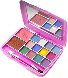Paleta de Sombras Infantil 12 cores, Blush, Espelho e Pincel para realçar a Beleza Presente para Meninas e Jovens