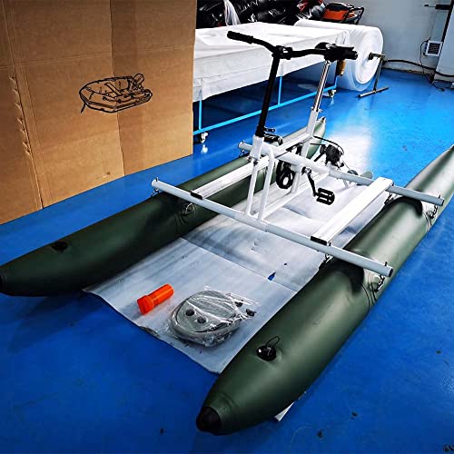 Pedal Drive Fishing Kayak Inflatable Kayak Bikeboat for Lake Water Sports Touring Kayaks Sea Pedal Bicycle Boat 441lbs Load Bearing Capacity - Image 6