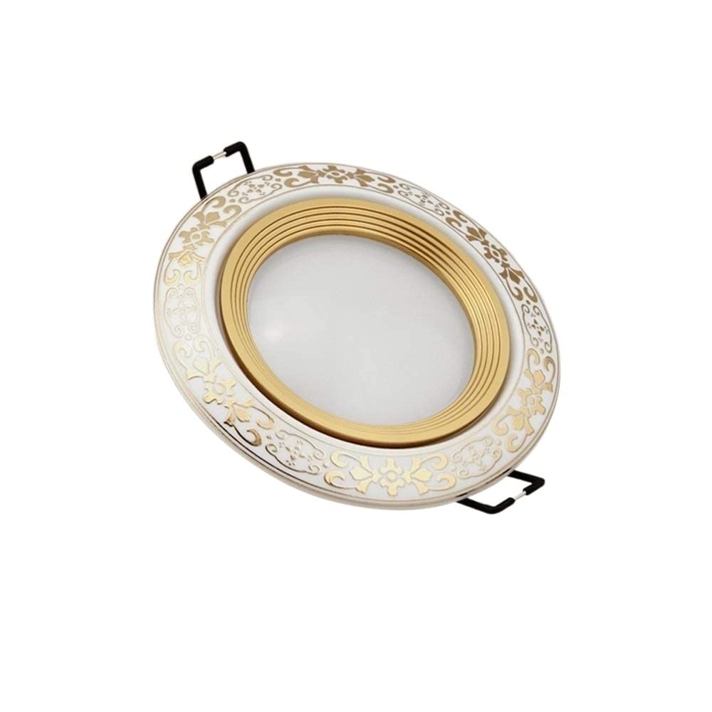 OZZKI Recessed European Creative Round Retro Aluminum Tri-Tone Light Downlight