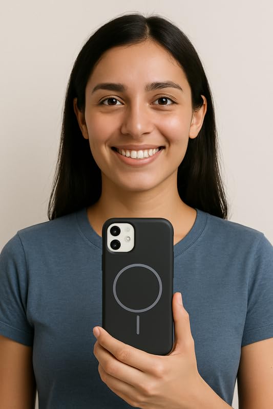 Image of ZR011 for iPhone 17 Back Case Cover | Matte Slim Fit | Camera Protection | Shockproof Silicone Case - Black