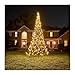 Produktbild Fairybell LED-Weihnachtsbaum für draussen - 4 Meter - 640 LEDs - Weihnachtsbaum inklusive Mast - Warmweiss