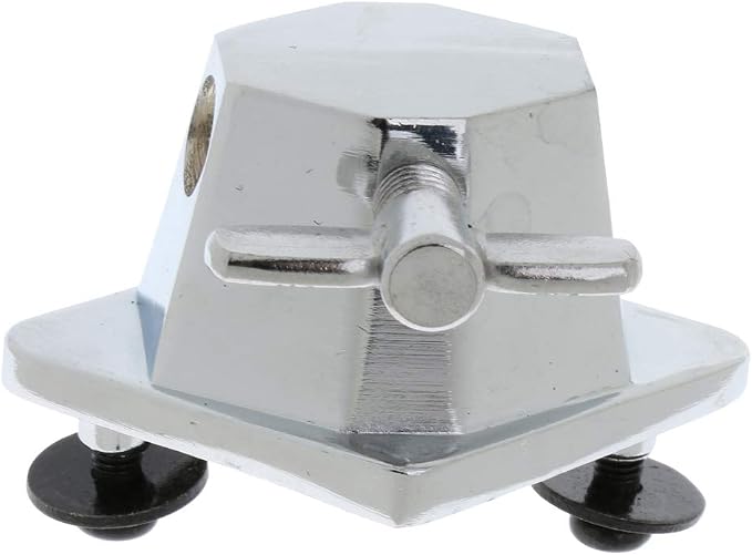 Soporte para pata de floor tom de batería, aleación cromada miniatura 2
