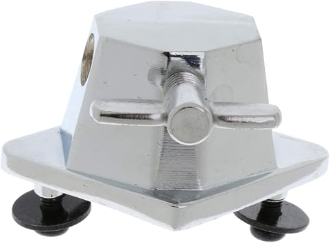 kesoto Floor Tom Leg Bracket, Chrome Alloy Drum Mount Bracket for Drum Set Replacement Parts