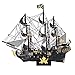 3D Puzzle Veliero Pirati Bambini in Metallo Tridimensionale Nave Pirata Perla Nera Giocattolo Metal Puzzle DIY Modello di Nave Pirati per Bambini Adulti Decorazione della Casa A