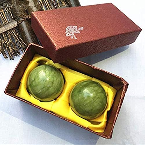 Yeeda Baoding Balls, 2 Pack Chinese Health Exercise Stress Balls Massage Natural Stone