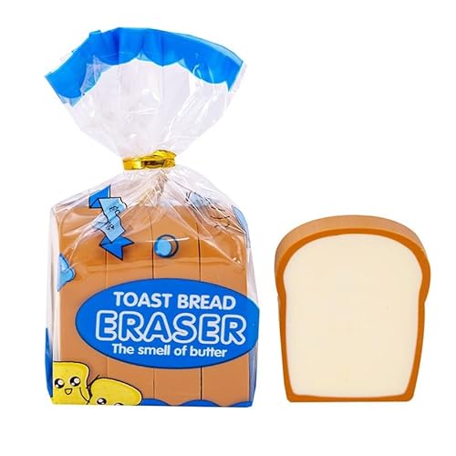 かわいい 食パン 消しゴム 修正 文房具 可愛い文房具 文具 アクセサリー 小学生 中学生 高校生 大学生 よく消える スティック 消しゴム ペン プレゼント (ブルー)