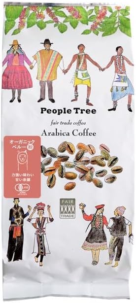 PeopleTree Organic Coffee Powder, Regular, 5.6 oz 160 g, Peruvian Fair Trade Organic JAS, Infused Fruity, Mild, No Additives