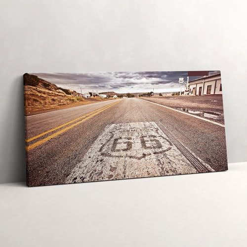 Photo sur Toile Route 66 décoration format panoramique 120x60cm salon et bureau