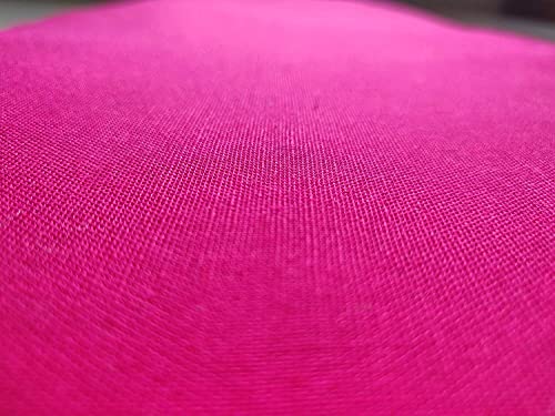 Image of M Fabrics Pure Cotton Lining Cloth Dark Pink Rani 40 Inches Width Unstitched Fabric Solid Material for Women Garments Sewing 10 Meters