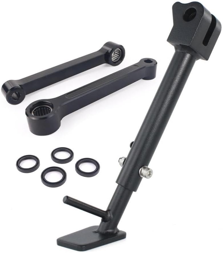 Adjustable Motorcycle Kickstand Side Stand Compatible With 411 Himalayan 2020 2021 2022 2023 Models Fits Rear Suspension Lowering Links
